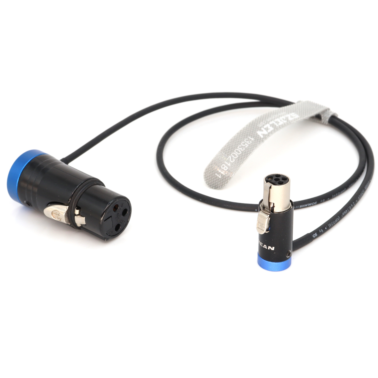 Low-Profile XLR 3Pin Female to TA5F "sommer cicada" cable. For Balanced LINE level signals into Lectrosonics transmitters