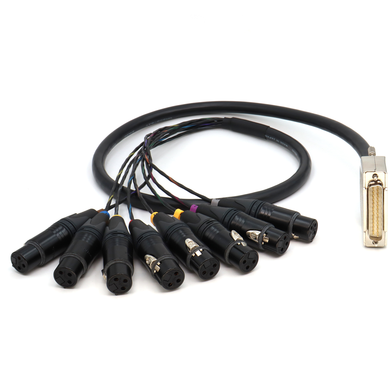 DB25 Male to 8 Channel XLR 3Pin Male/Female Balanced Audio Cable for Studio Recording, Patch Bay, Mixing Console, Microphones
