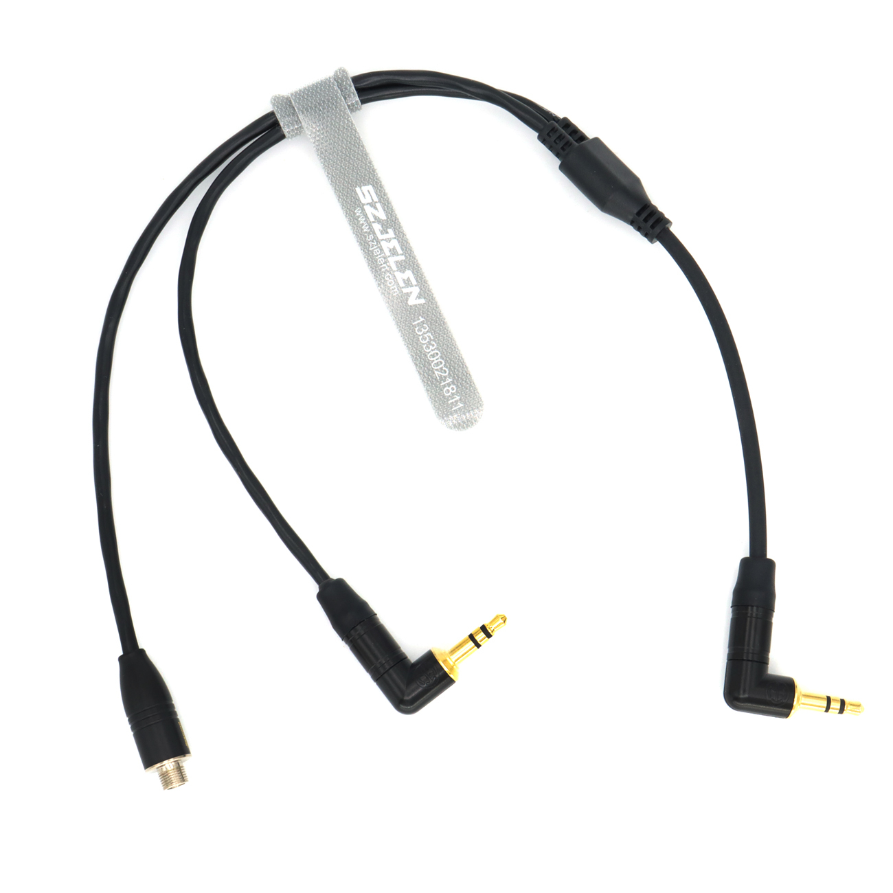 1 to 2 C15 Tentacle microphone Y cable Microphone Timecode Cable Audio Cable