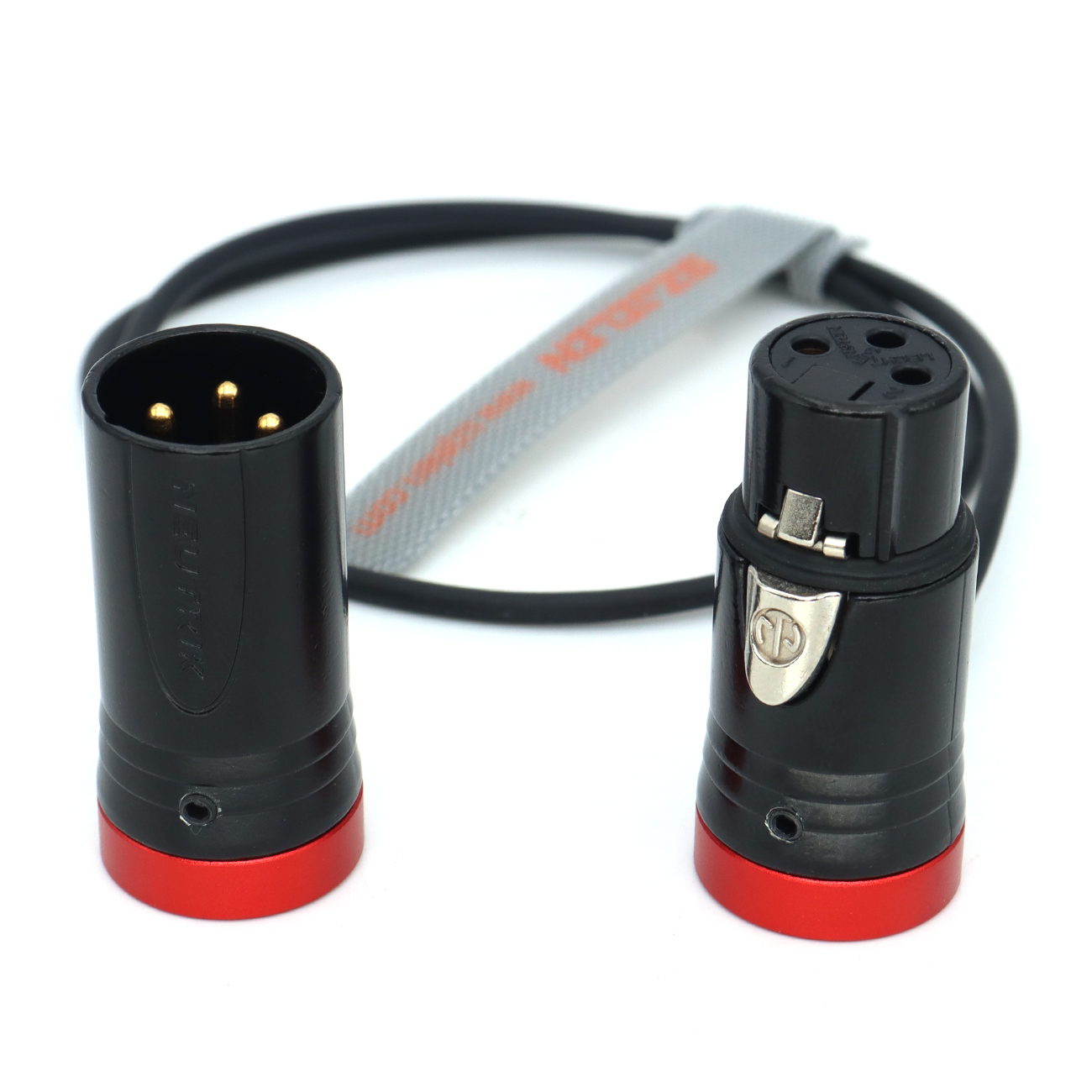 Audio Cable Low-Profile NEUTRIK XLR 3Pin Female to Male for Sound Devices