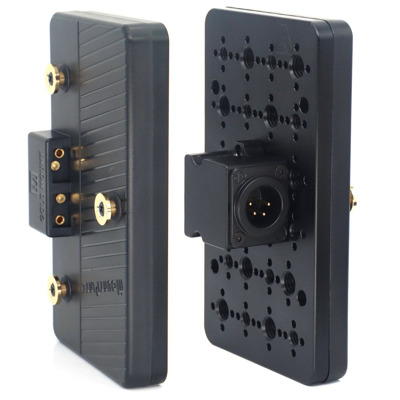 Gold-Mount Battery Plate with XLR 4Pin Male