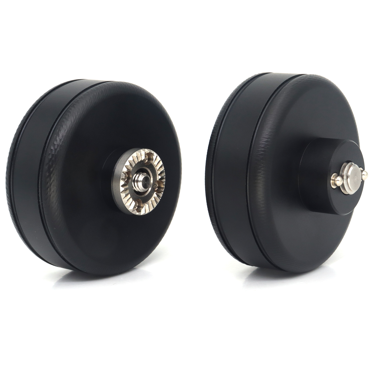 Camera Handle Round Knob with 3/8"-16, 1/4"-20 Screw & Spring-Loaded Locating Pin, M6 Screw with ARRI Standard Gear