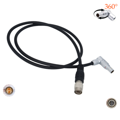 Camera Hirose 4Pin to 0B 2Pin Cable For Teradek/Vaxis/SmallHD Monitor/Sound Devices 688/644/633 Power Cable