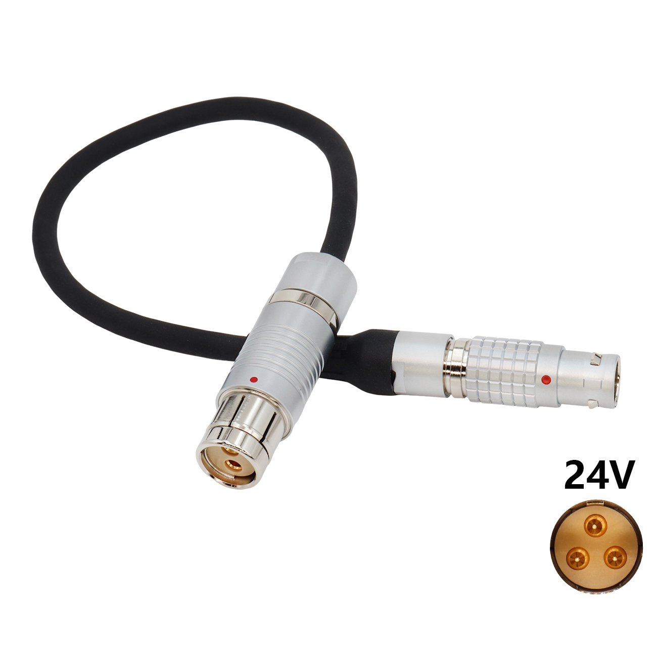 24V Power Cable 2B 3Pin for Tiffen M-1 M2 Ultra/Master to Fischer 105 2Pin Female for ARRI Alexa XT SXT LF SXT-W Classic Camera