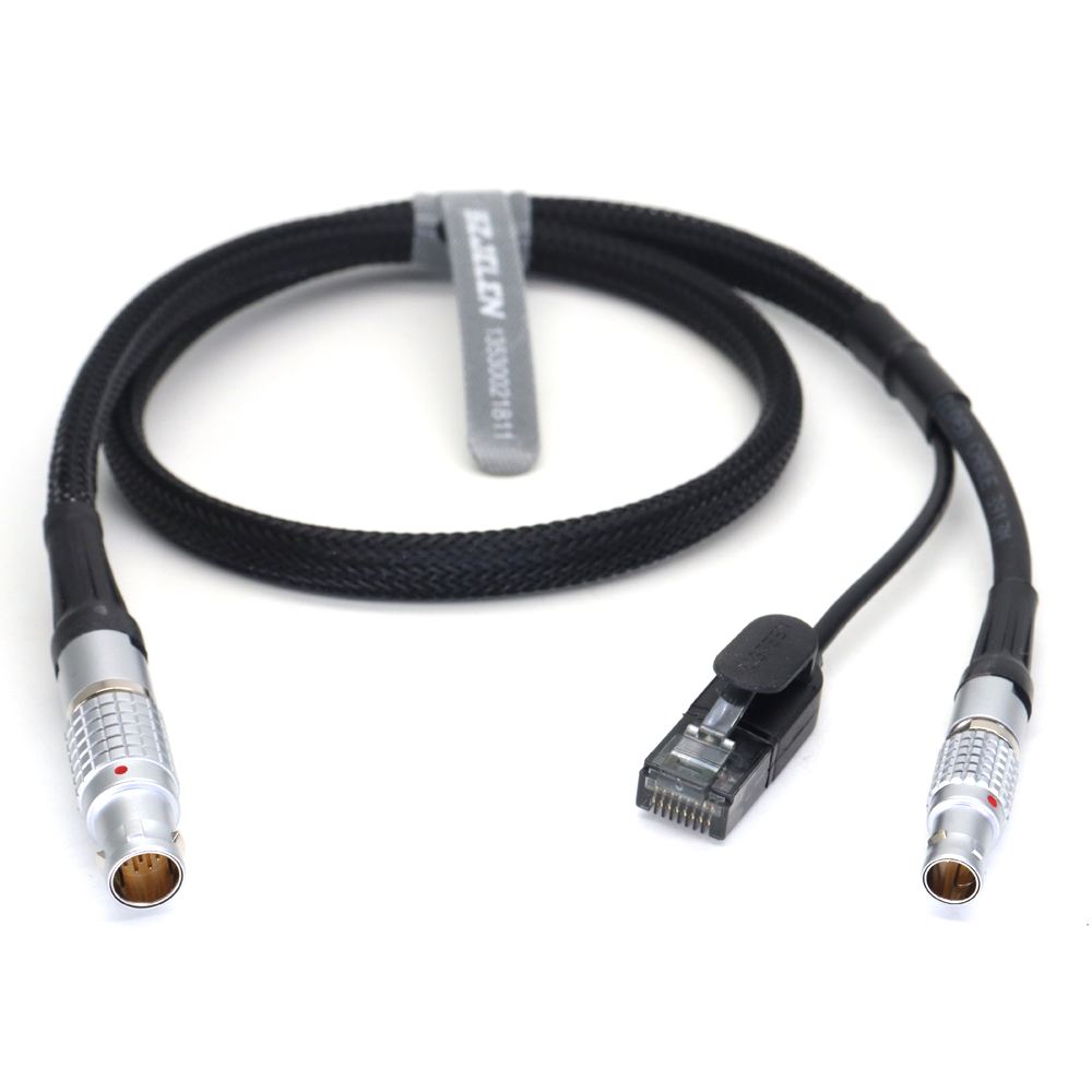 Power Cable 1B 10Pin Ethernet Cable to RJ45 and 0B 2Pin for ARRI Alexa Mini