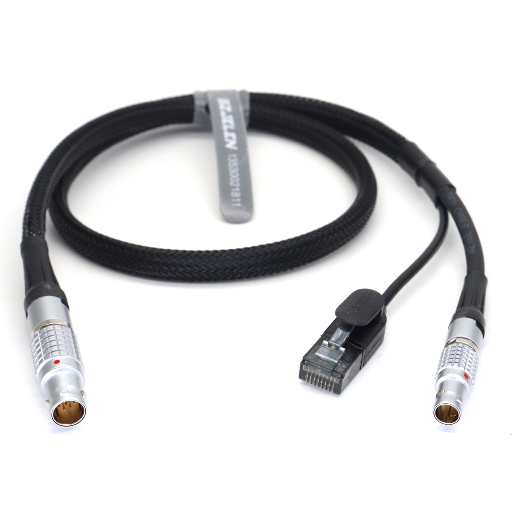 Power Cable 1B 10Pin Ethernet Cable to RJ45 and 0B 2Pin for ARRI Alexa Mini