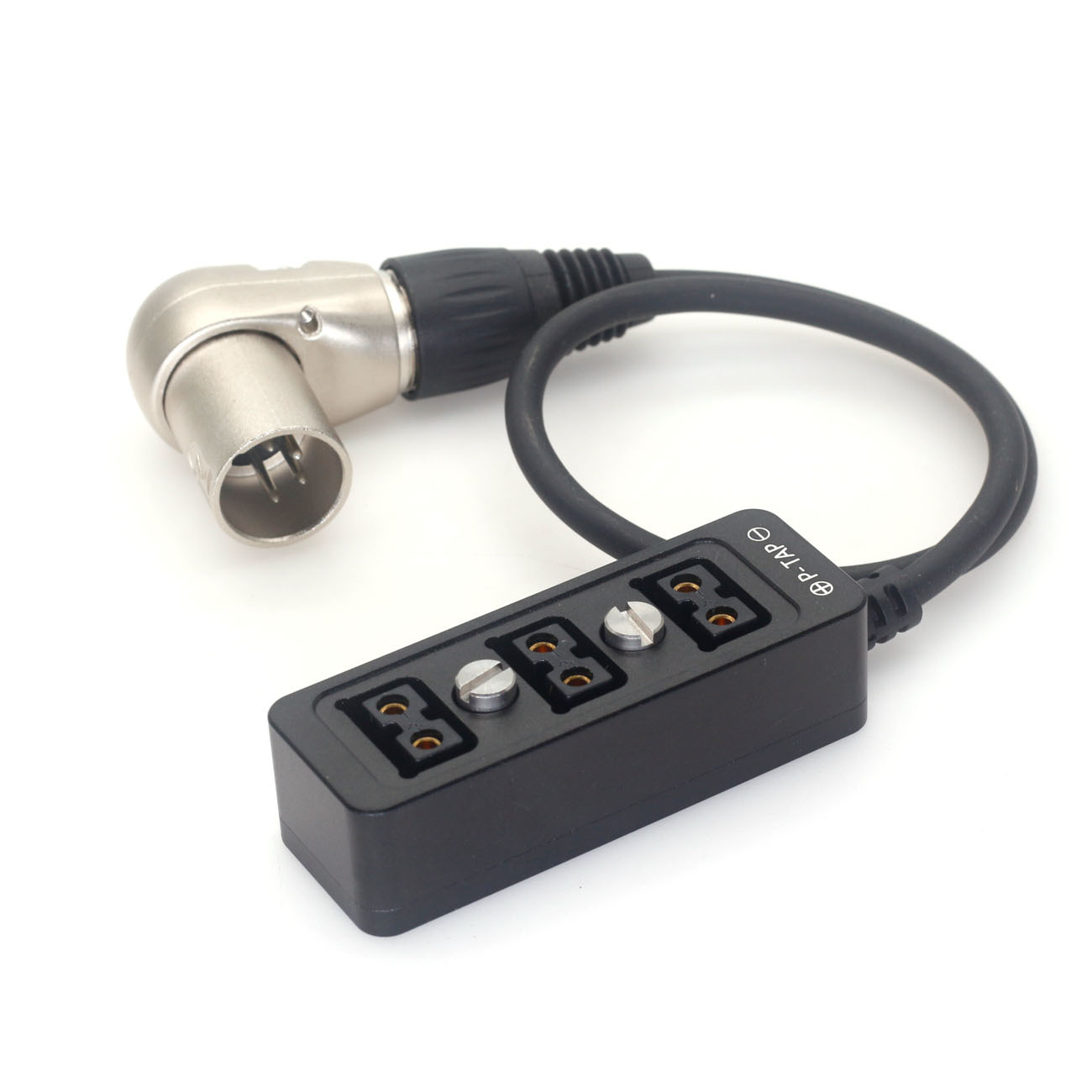 Elbow XLR 4Pin to D-tap Power three-way splitter for Blackmagic URSA Mini Pro