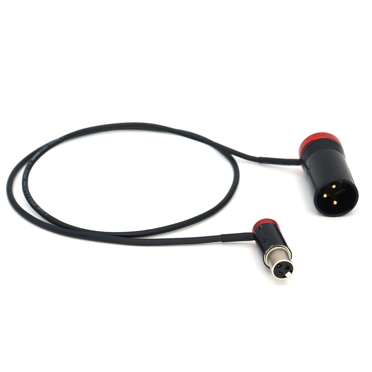 Audio Cable Short Mini XLR 3Pin Female to Short XLR 3Pin Male for Lectrosonics