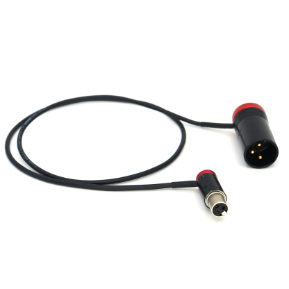 Audio Cable Short Mini XLR 3Pin Female to Short XLR 3Pin Male for Lectrosonics