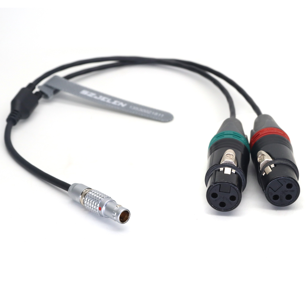 Audio Cable 0B 6Pin to Dual XLR 3Pin Female for ARRI ALEXA Mini LF/35