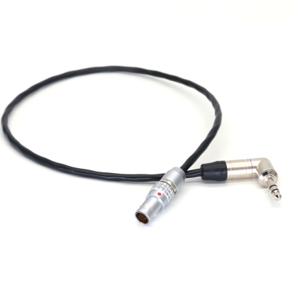 Timecode Cable Elbow 3.5mm TRS to Short 0B 5Pin for ARRI Alexa Mini/XT