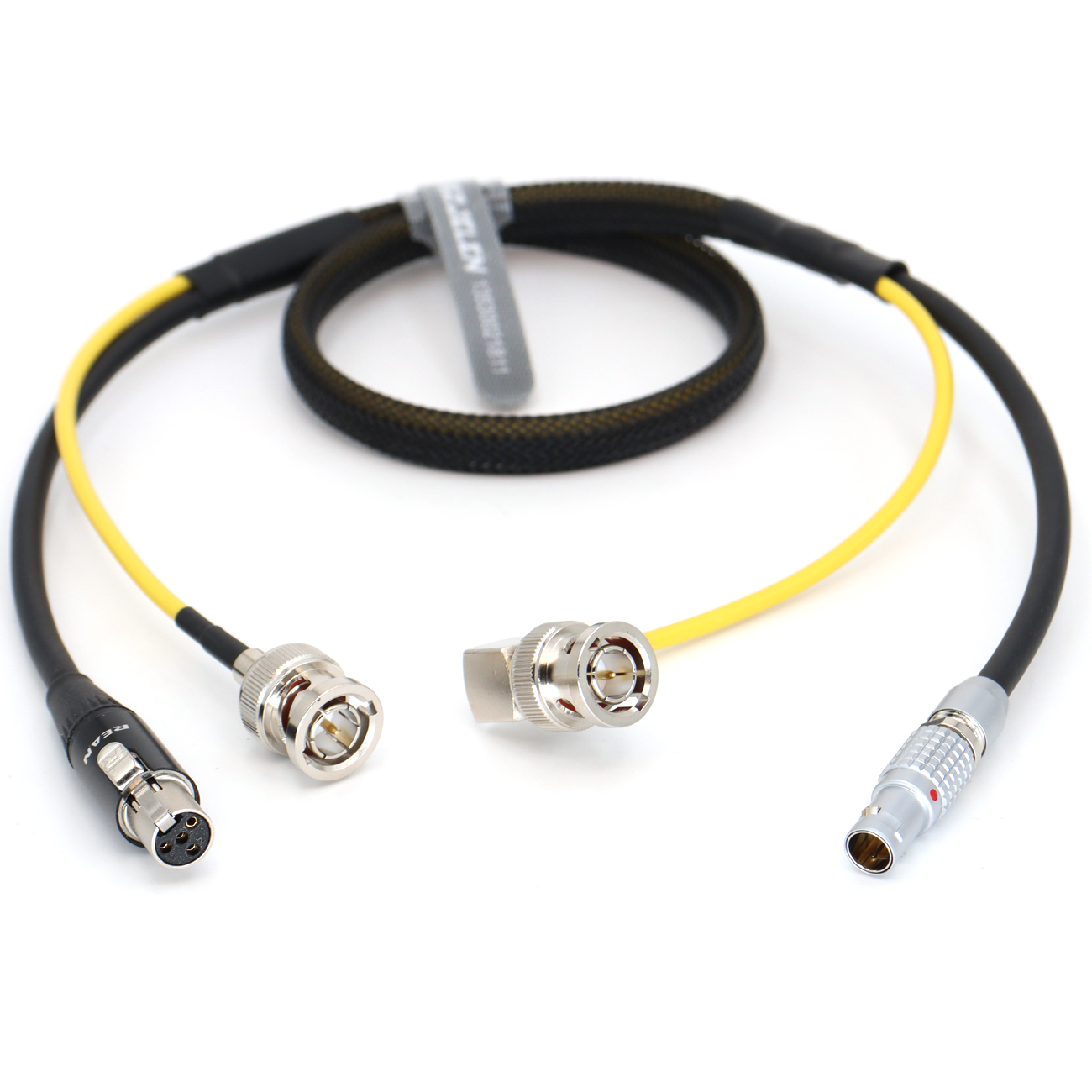 Power Cable 0B 2Pin to TA4F + SDI camera monitor SDI line for tvlogic 055/056/058