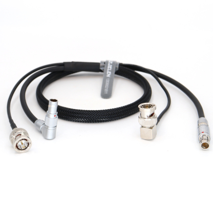 Camera Power Cable RS 3Pin to 0B 2Pin Cable + 75ohm SDI for Teradek Bolt Pro, Vaxis transmission, Samhd Ultra7