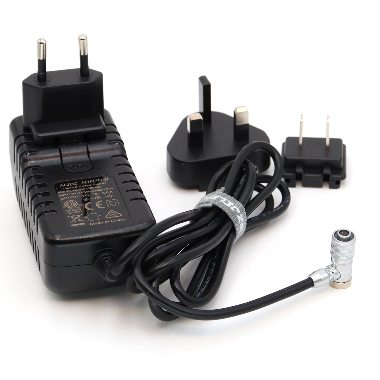 BMPCC 4K 6K 12V AC/DC Power Supply Adapter for BMPCC, Right Angle 2Pin Connector