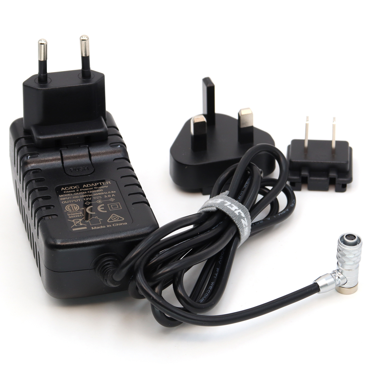 BMPCC 4K 6K 12V AC/DC Power Supply Adapter for BMPCC, Right Angle 2Pin Connector