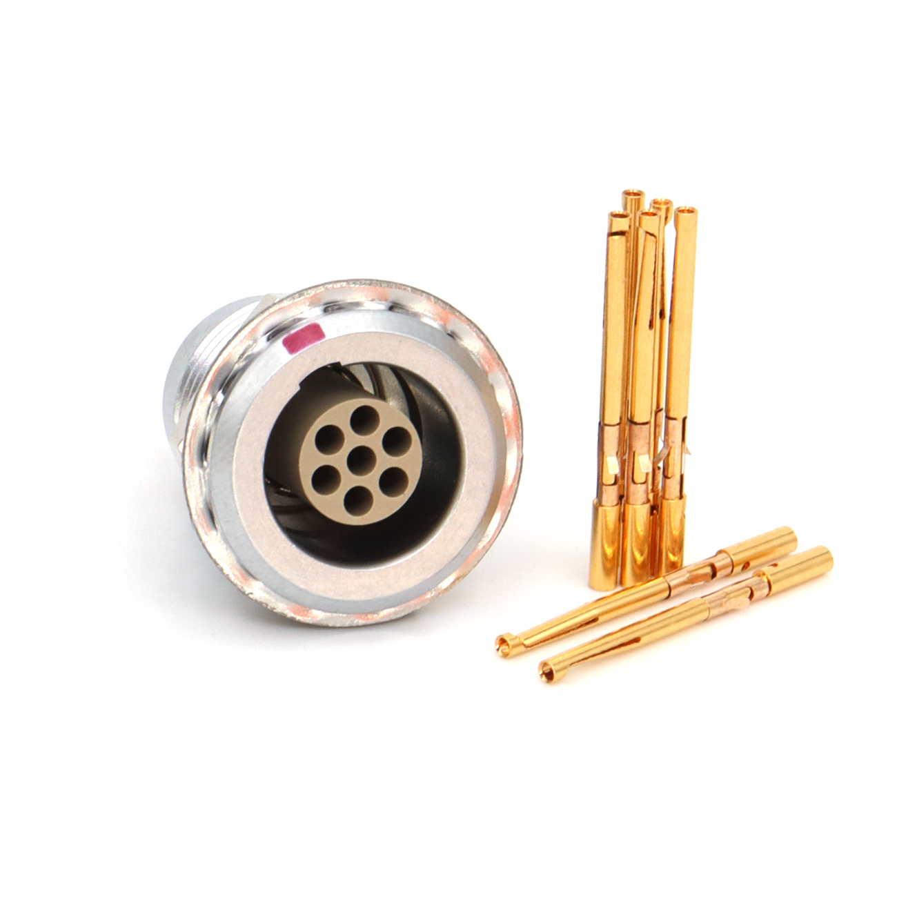 FGG EGG 0B 1B 2~7Pin Metal Circular Connector Without Welding, Crimping Plug Socket