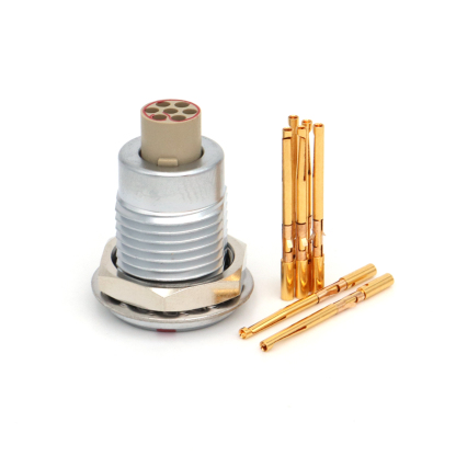 FGG EGG 0B 1B 2~7Pin Metal Circular Connector Without Welding, Crimping Plug Socket
