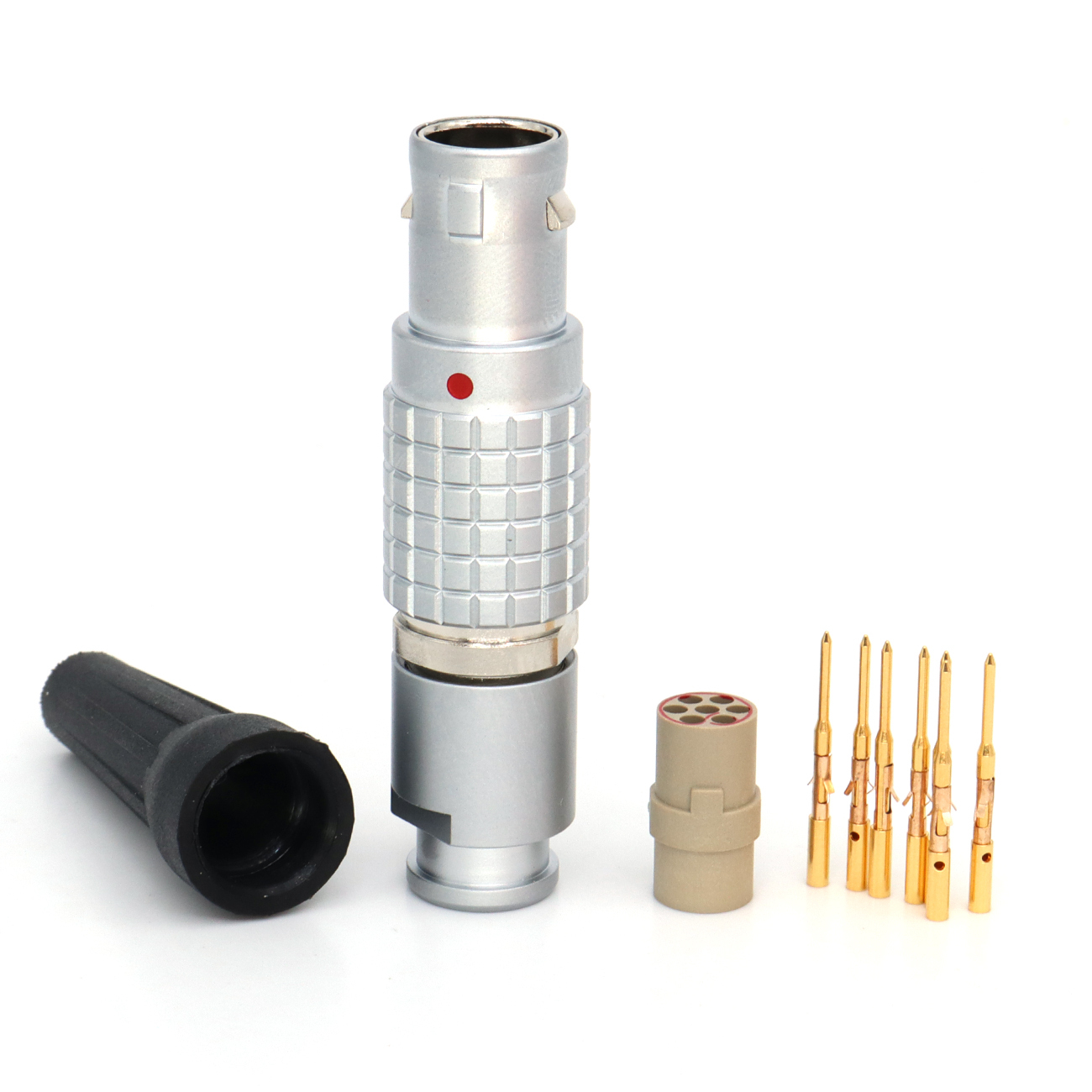 FGG EGG 0B 1B 2~7Pin Metal Circular Connector Without Welding, Crimping Plug Socket