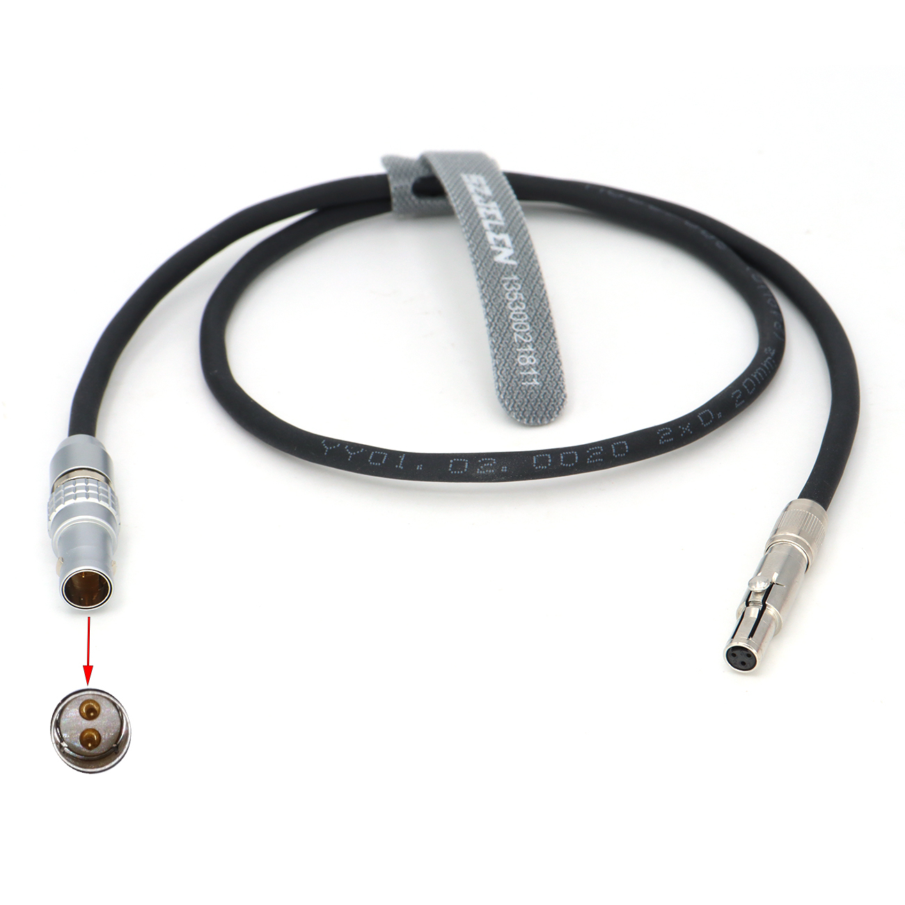 Power Cable 0B 2Pin to Neutrik 3Pin Female for ARRI Alexa to Odyssey 7Q/7Q+