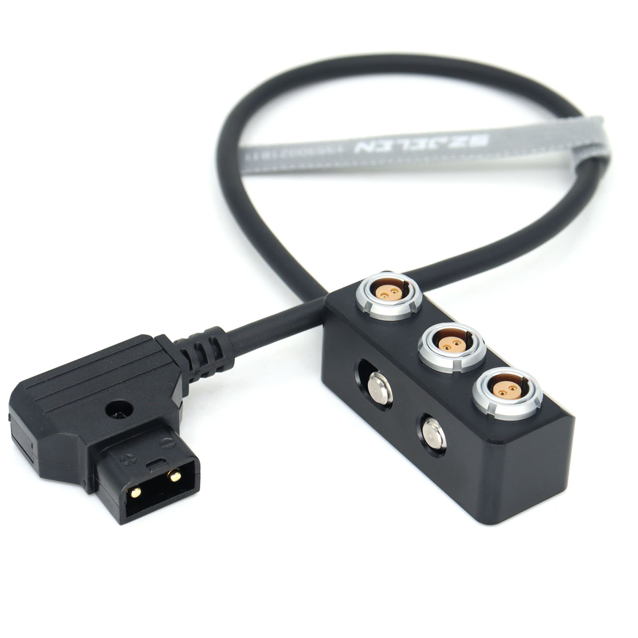 12V 0B 2Pin/RS 3Pin/D-tap to 3*0B 2Pin Female Hub Adapter Splitter for Camera ARRI, SONY, RED