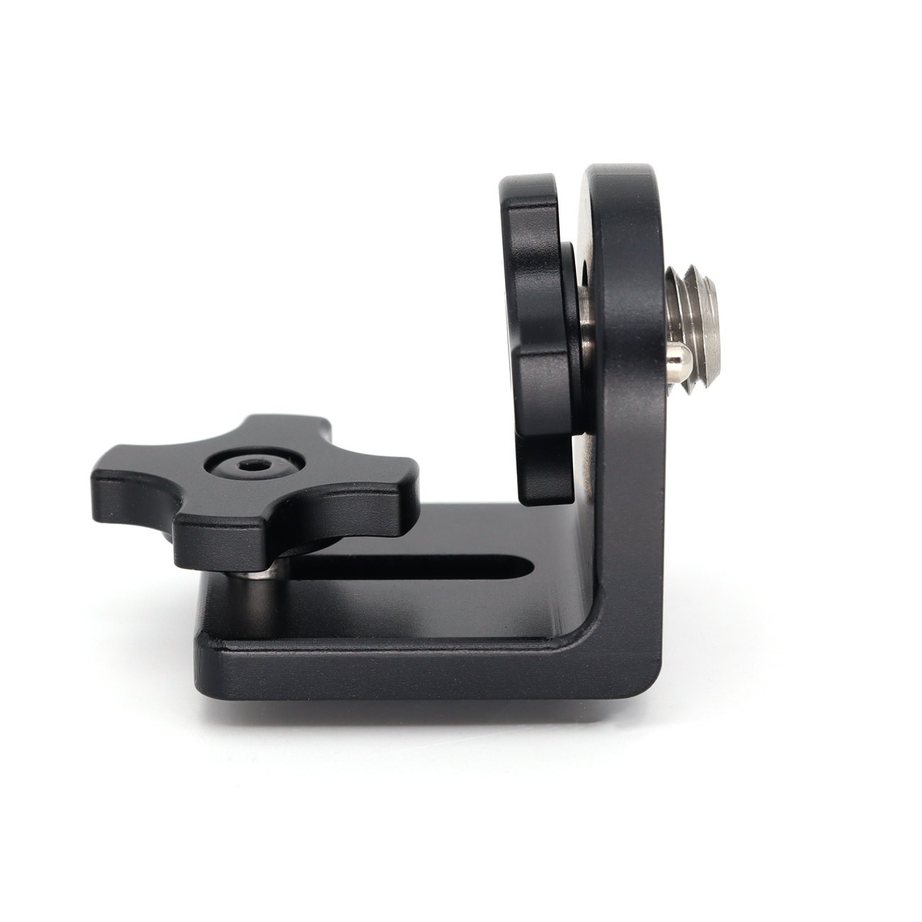 90° Angle Mini L-Shaped Mount Plate Kit with 3/8''-16,1/4"-20 Screw, Elastic Positioning Pin