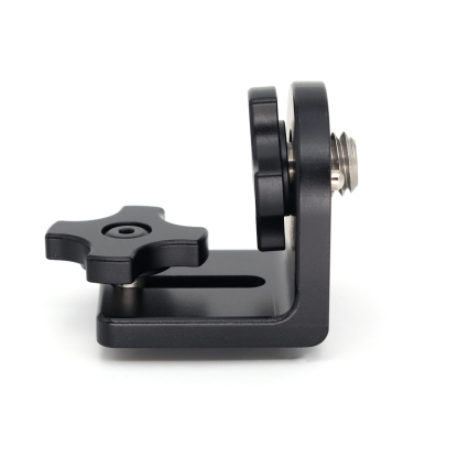 90° Angle Mini L-Shaped Mount Plate Kit with 3/8''-16,1/4"-20 Screw, Elastic Positioning Pin