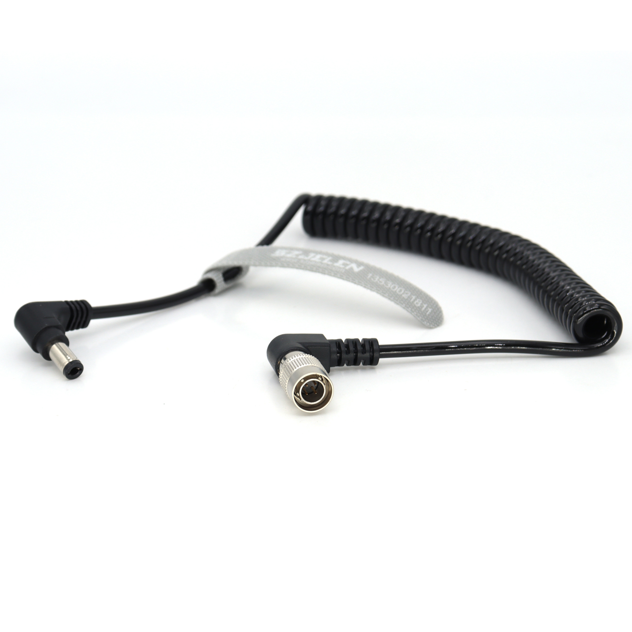 Power Coiled Cable DC 5.5/2.5 to Hirose 4Pin Male for Sound Devices 688 633 Zoom F8