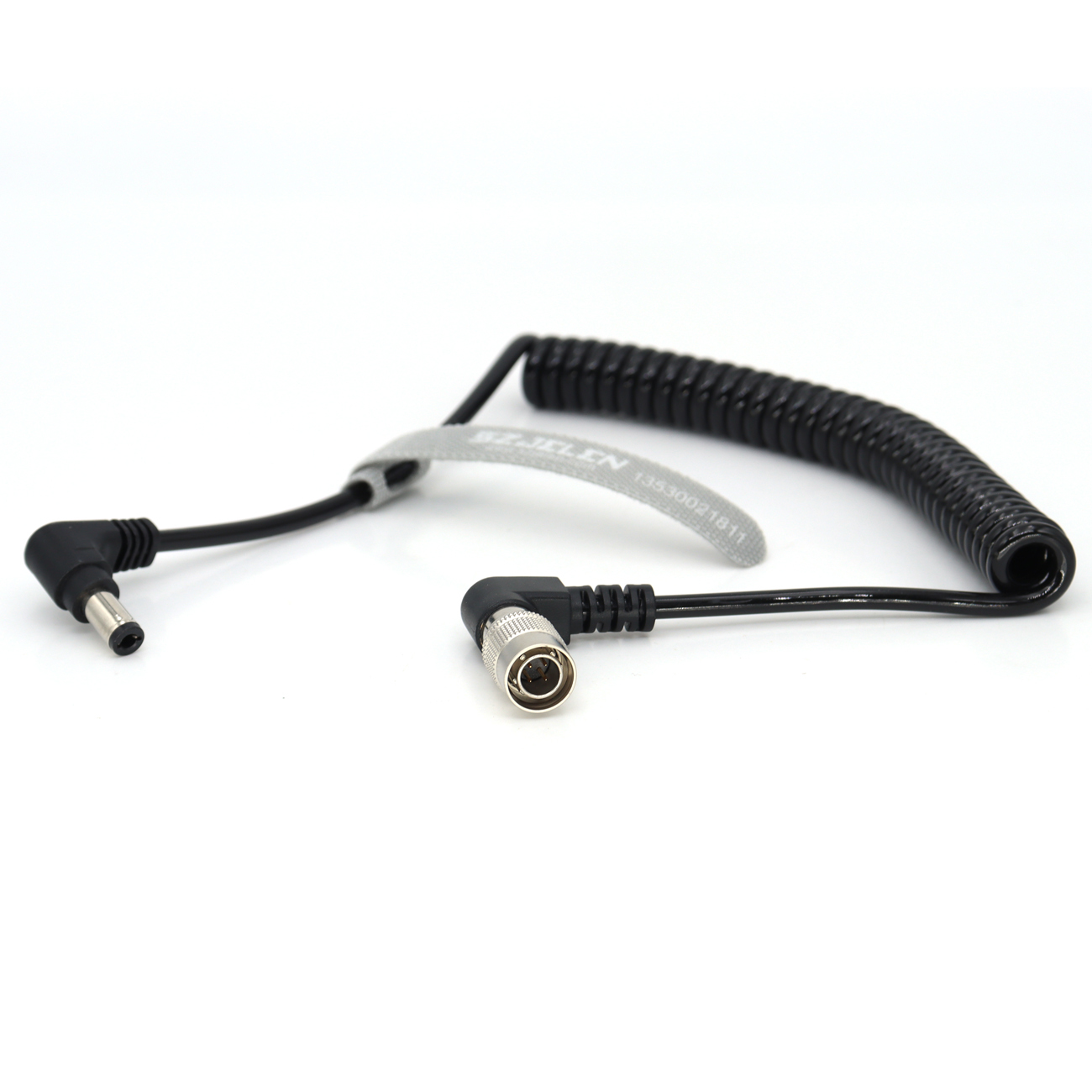 Power Coiled Cable DC 5.5/2.5 to Hirose 4Pin Male for Sound Devices 688 633 Zoom F8