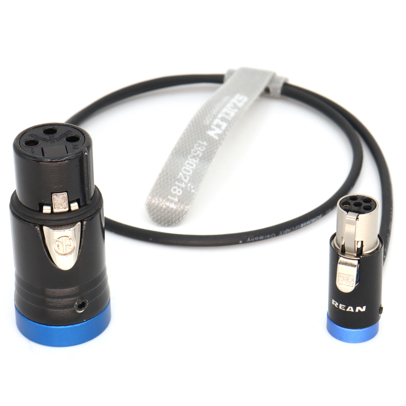 Low-Profile XLR 3Pin Female to TA5F "sommer cicada" cable. For Balanced LINE level signals into Lectrosonics transmitters