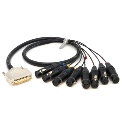 DB25 Male to 8 Channel XLR 3Pin Male/Female Balanced Audio Cable for Studio Recording, Patch Bay, Mixing Console, Microphones