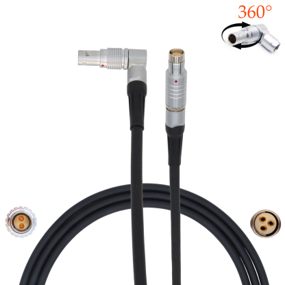 0B 2Pin Male to RS 3Pin Female CCM-1 Camera Control Monitor Power Cable for ARRI Alexa 35, Alexa Mini LF Camera