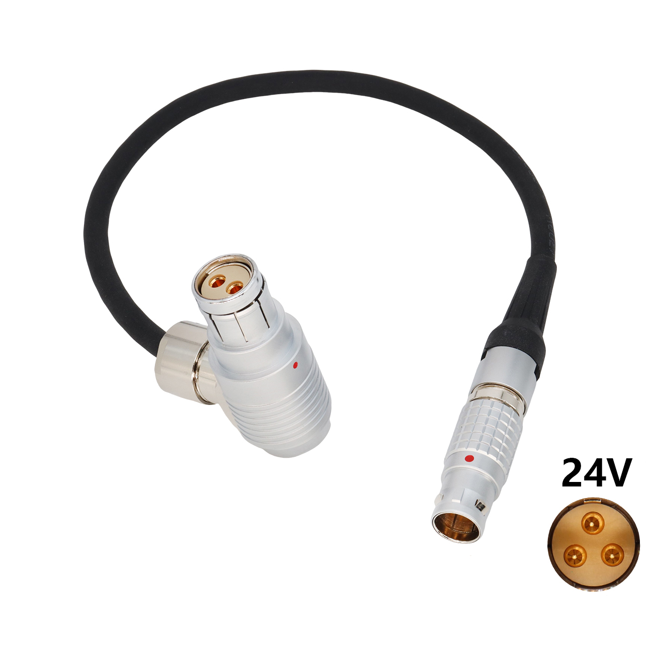 24V Power Cable 2B 3Pin for Tiffen M-1 M2 Ultra/Master to Fischer 105 2Pin Female for ARRI Alexa XT SXT LF SXT-W Classic Camera