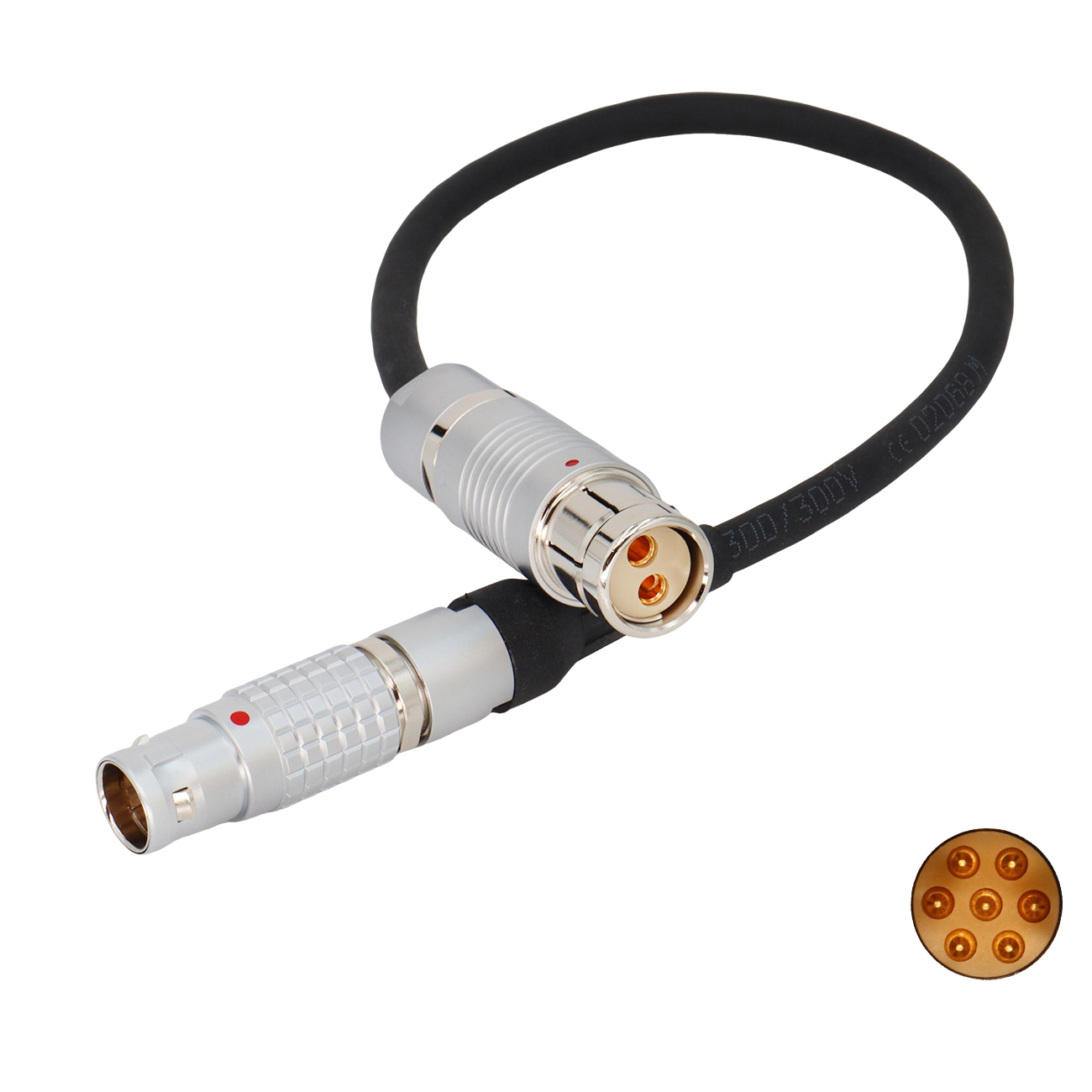 24V Power Cable for ARRI Trinity 2/Camera Stabilizer Systems 2B 7Pin to XT 2Pin Female for ARRI Alexa XT SXT LF SXT-W Classic Camera