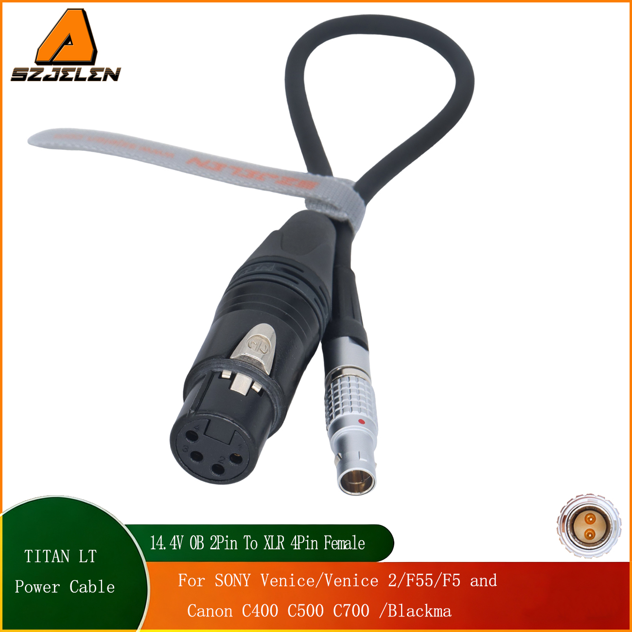 For Titan LT Gimbal 0B 4Pin/MotoCrane Titan LT Remote PTZ 0B 2Pin to 2B 4Pin/XLR 4Pin/1B 6Pin(4+2)/XT 2Pin/2B 8Pin Female for ARRI, RED, Sony, DJI Ronin 4D