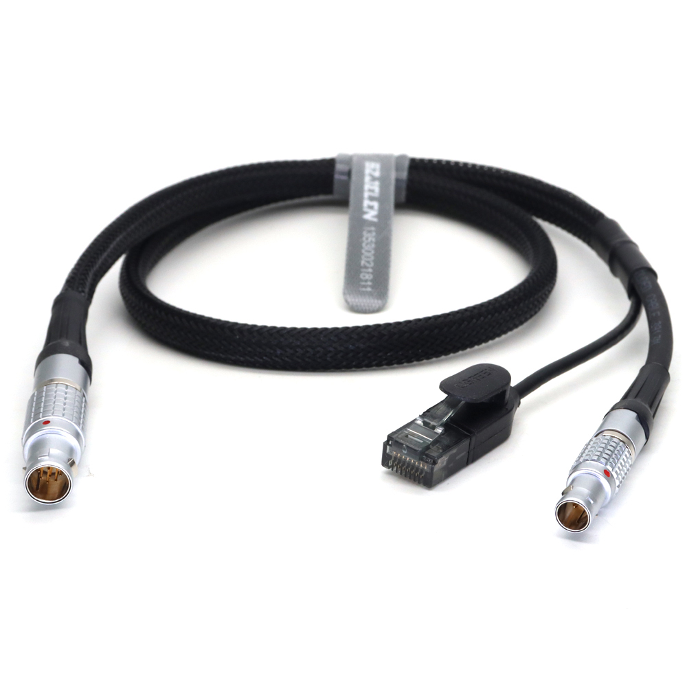 Power Cable 1B 10Pin Ethernet Cable to RJ45 and 0B 2Pin for ARRI Alexa Mini