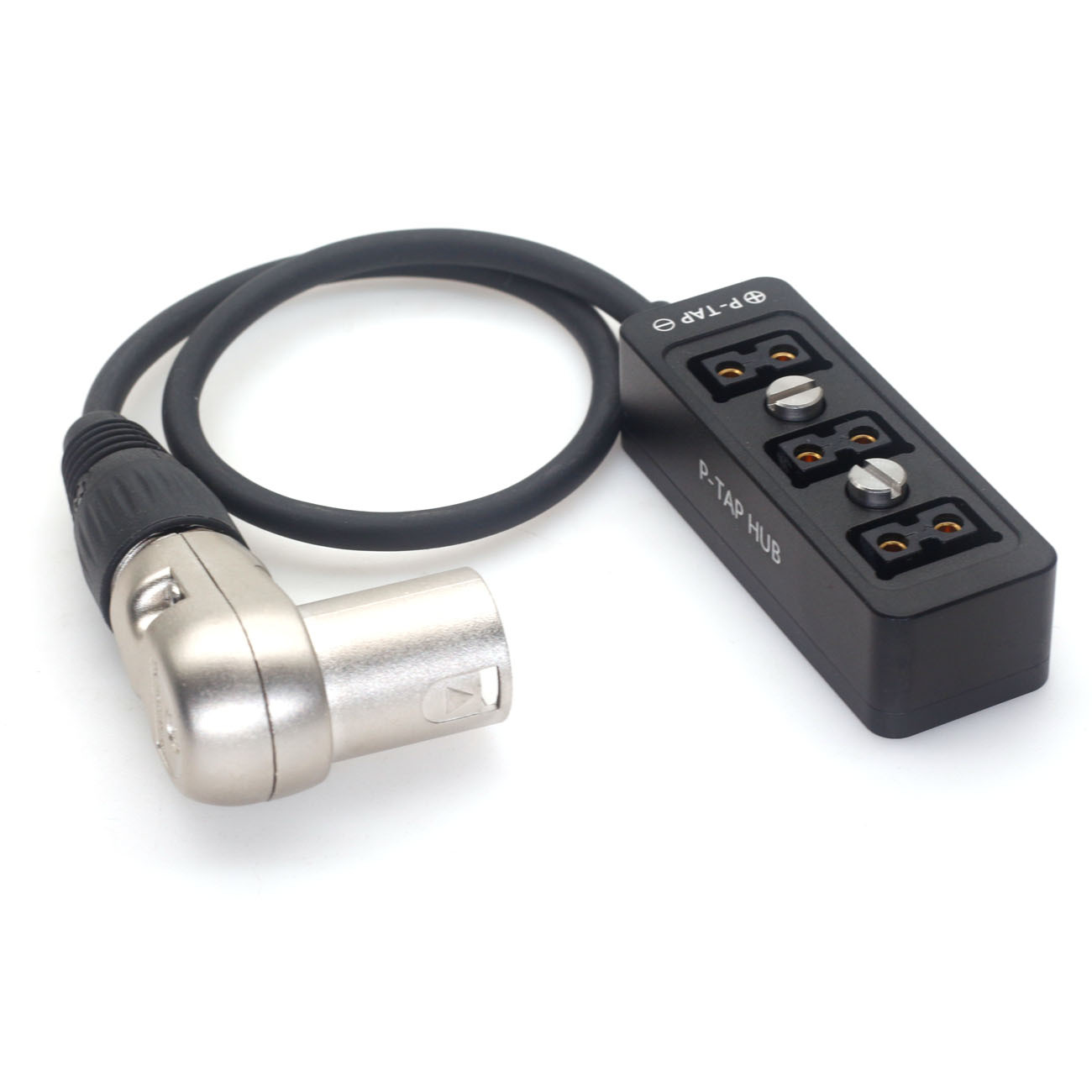 Elbow XLR 4Pin to D-tap Power three-way splitter for Blackmagic URSA Mini Pro