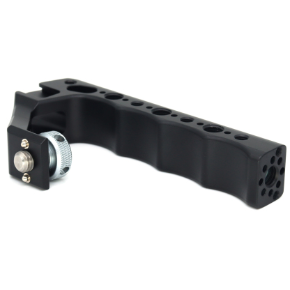 Camera Top Handle with 3/8" ARRI Locating Pins, with 1/4" 3/8" Threads and 3 Cold Shoes, Compatible with ARRI Handles