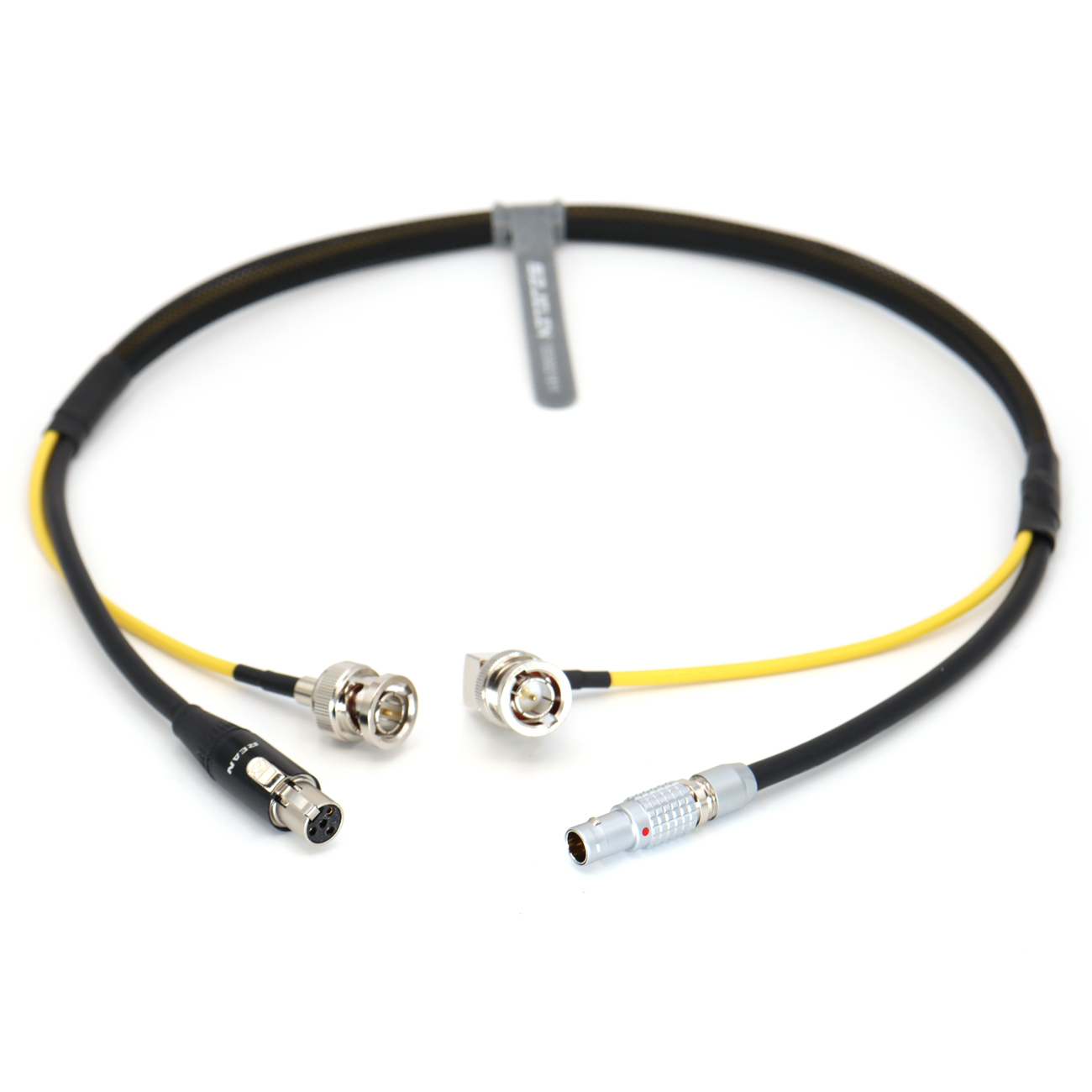 Power Cable 0B 2Pin to TA4F + SDI camera monitor SDI line for tvlogic 055/056/058