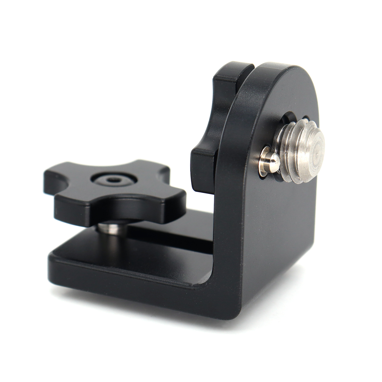 90° Angle Mini L-Shaped Mount Plate Kit with 3/8''-16,1/4"-20 Screw, Elastic Positioning Pin