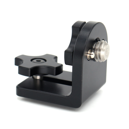 90° Angle Mini L-Shaped Mount Plate Kit with 3/8''-16,1/4"-20 Screw, Elastic Positioning Pin