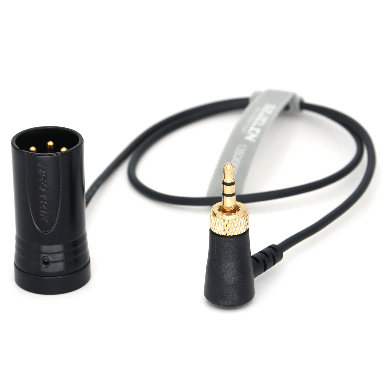 Audio Cable Locking 3.5mm to Low-Profile Short XLR 3Pin Male for Sennheiser, Sony D11