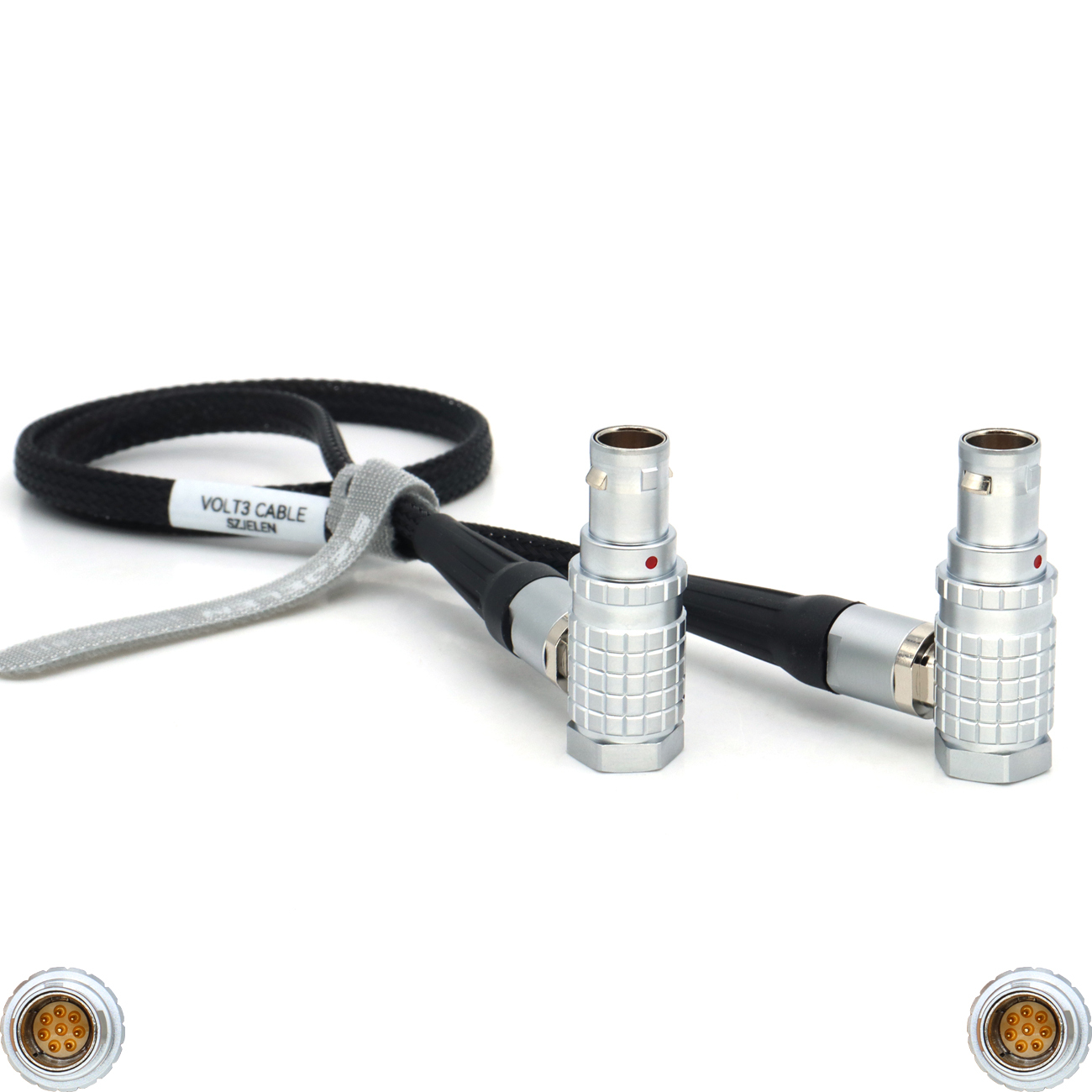 Power Data Cable Straight/Elbow 1B 8Pin Male to Male for Steadicam M1 M2 VOLT3