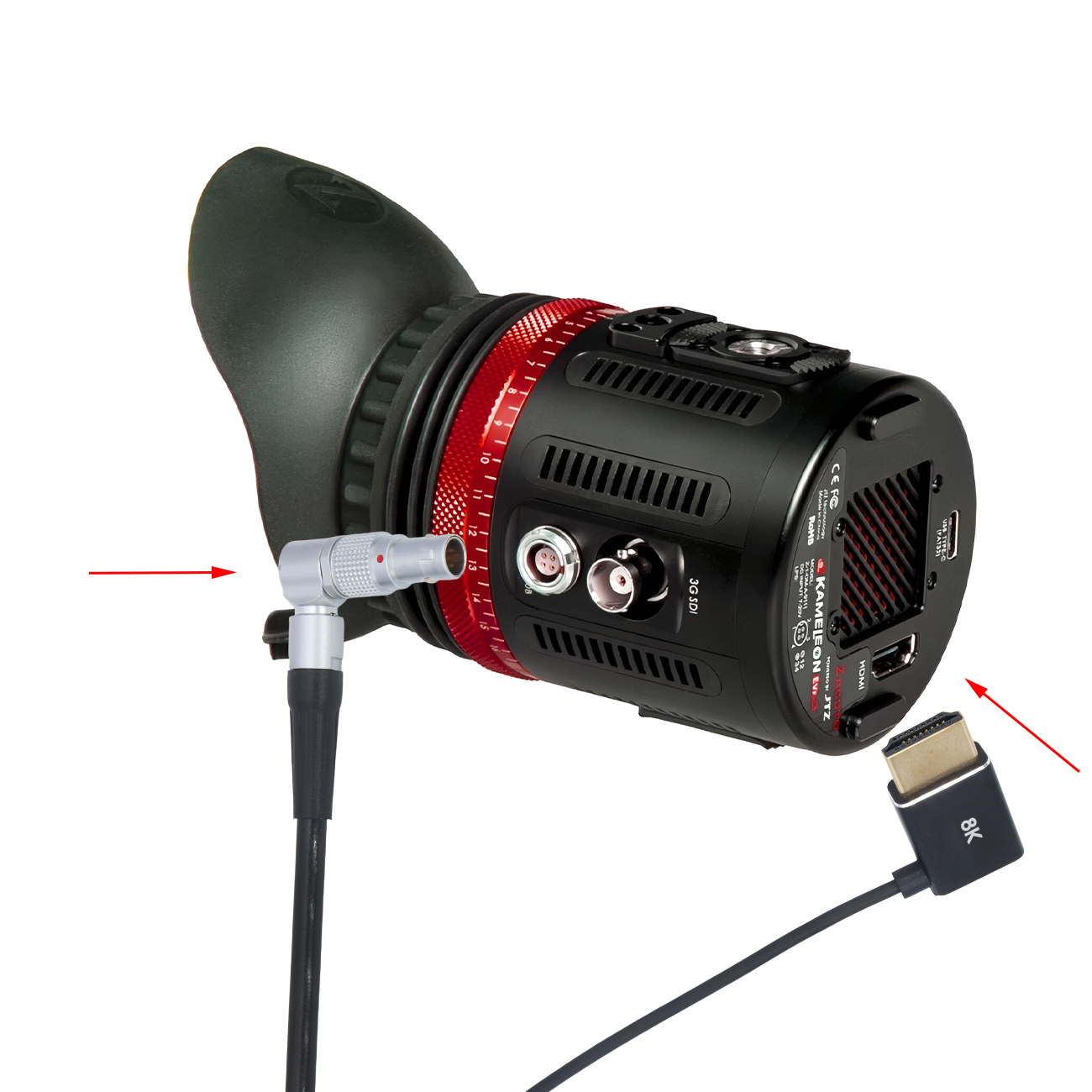 D-tap to 0B 4Pin Cable for ZACUTO Kameleon Chameleon EVF Electronic viewfinder camera monitor OLED power cable sdi video cable