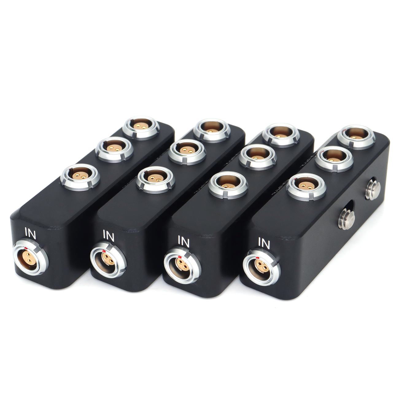 RS 3Pin/0B 2Pin Female to RS 3Pin and 0B 2Pin Power Three Way Splitter For Sony Venice, 24V Distributor With 1/4 Screw