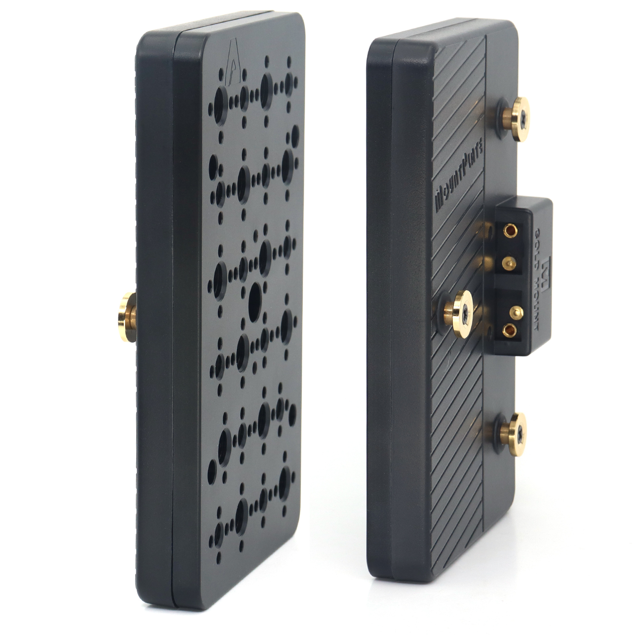 Gold-Mount Battery Expansion Cheese Plate With 1/4"-20, 3/8"-16 Screw Holes for SONY CANON RED FUJI