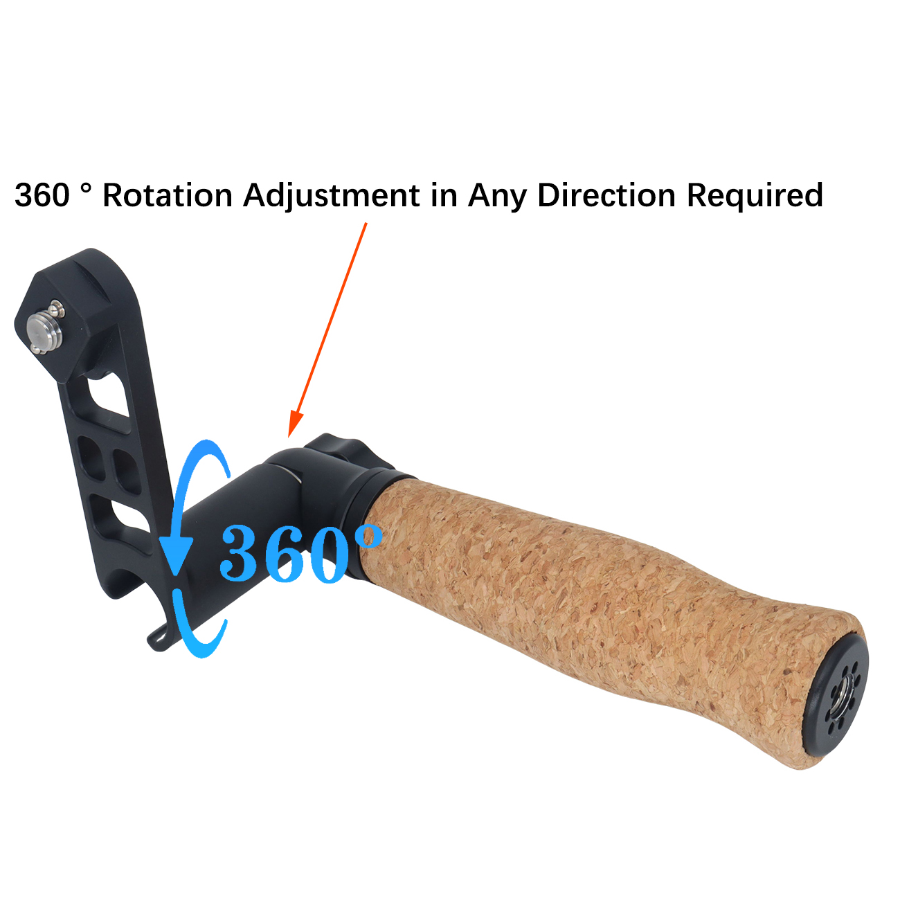 Universal ARRI Positioning Top Handle, Low Angle Shooting Extension Handle with 3/8"-16 Thread, Can Be Spliced With Universal Handle