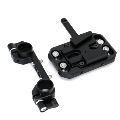 V-Mount Battery Plate/V-Lock Battery Plate with Dual 15mm Rod Clamp