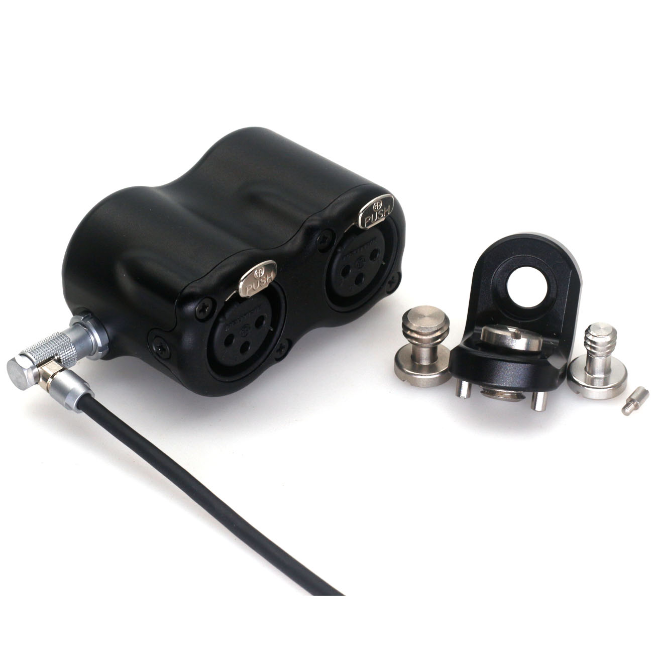 Elbow 1B 10Pin to dual XLR adapter for Atomos Shogun7 audio cable