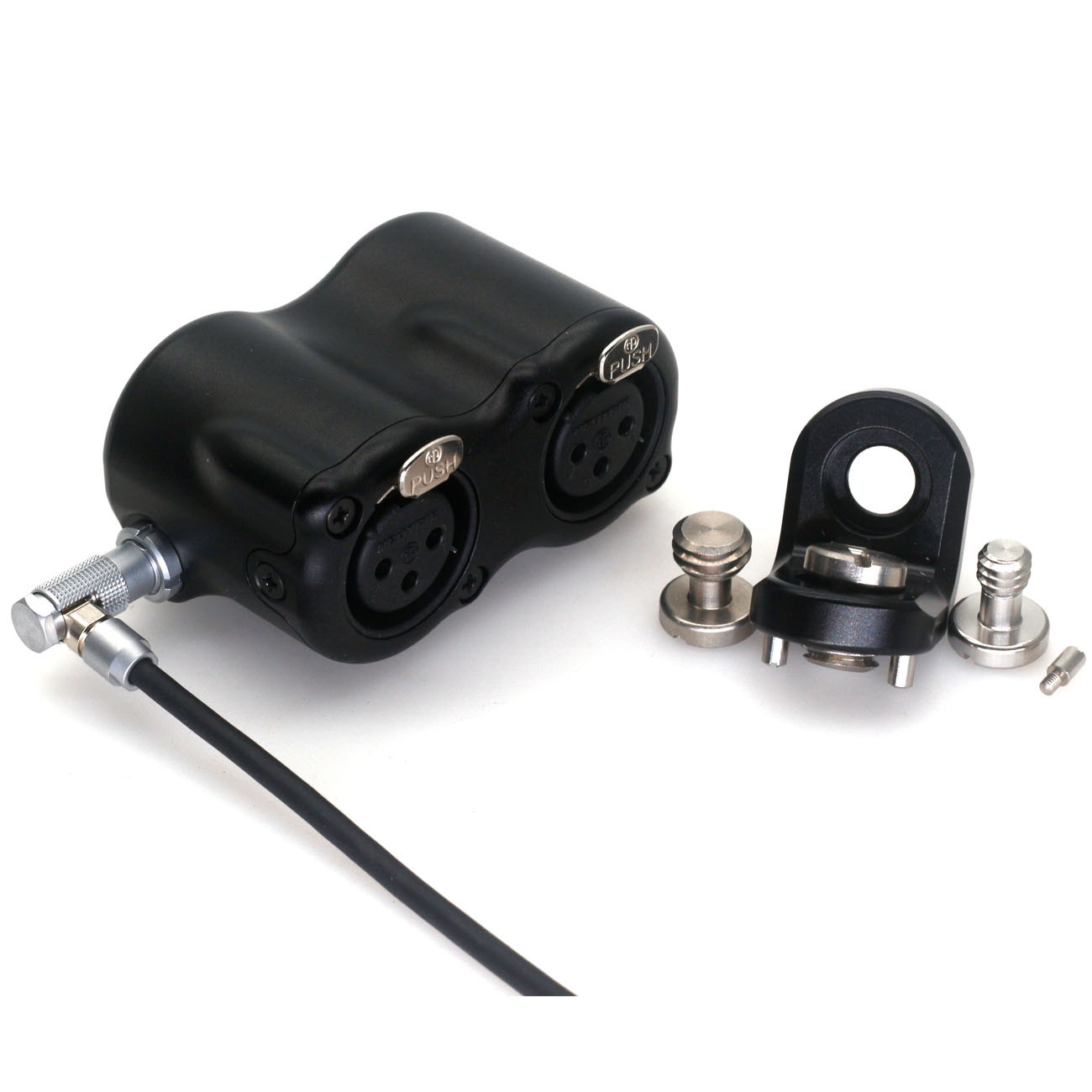 Elbow 1B 10Pin to dual XLR adapter for Atomos Shogun7 audio cable