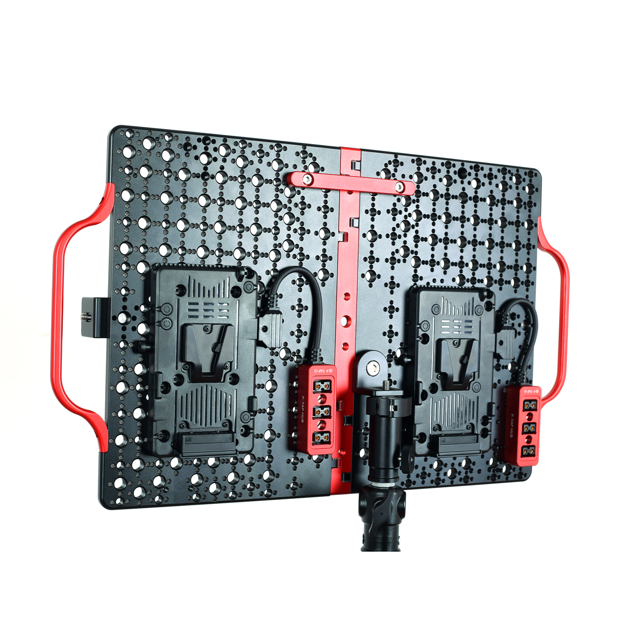 Multifunctional V-mount battery-powered board can hang pictures and transfer monitor support panel, magic leg supports flat notebook operation panel, dtap distributor